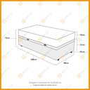 Ver imagem 3 de Cama Box Baú Solteiro Marrom + Colchão de Molas Ensacadas Probel Pro Sleep Max 88x188x72cm