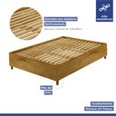 Ver imagem 4 de Base Cama Casal Siena Kaiki Móveis:Rovere