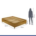 Ver imagem 5 de Base Cama Casal Siena Kaiki Móveis:Rovere