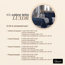 Ver imagem 3 de Kit Cobre Leito Premium Bordado Dupla Face com Porta-travesseiro – Solteiro
