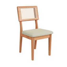 Cadeira Estofada e Encosto Tela Dlc - 2