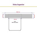 Ver imagem 4 de Guarda Roupa Dormitório Modulado Alpes Casal 1,38 m - Roupeiro Luciane M05:Branco