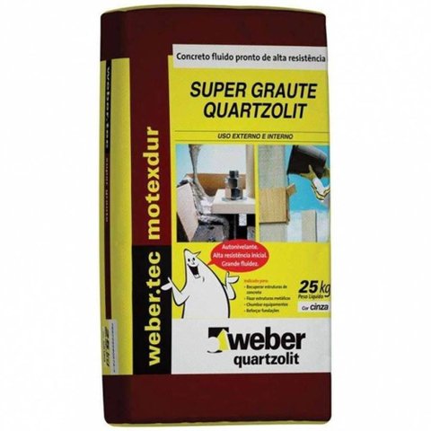 Argamassa Super Graute Para Concreto 25kg Weber - QUARTZOLIT