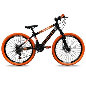 Bicicleta Colli Grau Aro 26 Aço Carbono Freio a Disco com 21 Marchas