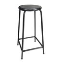 Ver imagem 2 de Kit 3 Banqueta Banco Alta 65cm Empilhavel Para Cozinha Balcão Bar Preta