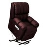 Poltrona motorizada retrátil e reclinável 4 estágios Corino Detroit Marrom - 1