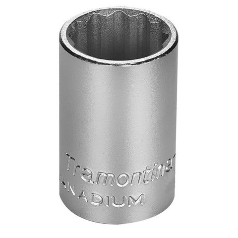 Soquete Estriado Encaixe 1/2"" 11/16"" - 44834107 - TRAMONTINA Soquete Estriado Encaixe 1/2" 11/16" 