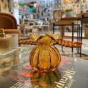 Ver imagem 6 de Vaso Murano de Vidro Italy Ambar Dourado 10x11cm Wolff
