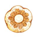 Ver imagem 3 de Vaso Murano de Vidro Italy Ambar Dourado 10x11cm Wolff