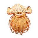 Ver imagem 1 de Vaso Murano de Vidro Italy Ambar Dourado 10x11cm Wolff