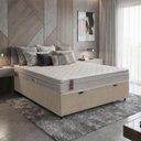 Ver imagem 2 de Cama Box Baú Casal + Colchão Molas Ensacadas - Airtech Nero (138x188x60) - Hellen