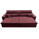 Ver imagem 6 de Sofá Retrátil e Reclinável 2,32m Luxos Cama Inbox Velusoft Vinho