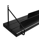 Ver imagem 5 de Prateleira/porta Livros com Metal e Madeira ou Mdf Life - Preto