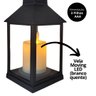 Luminária Lamparina Vela Led Moving 22cm Preta - Wincy Natal - 2