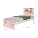 Ver imagem 2 de Cama Solteiro Barcelona Corujinhas e Borboleta