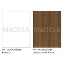 Ver imagem 7 de Guarda-Roupa Solteiro Madesa Dallas Plus 2 Portas de Correr 4 Gavetas com Pés Branco/Rustic Cor:Bran