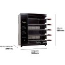 Ver imagem 5 de Churrasqueira a Gás Inox 5 Espetos e Acendimento Automático Blaze Premium - Hope Gourmet - 5022 Glp