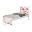Ver imagem 3 de Cama Solteiro Rosas com Colchão