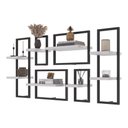 Ver imagem 2 de Kit de 8 Prateleiras Industrial Branco - Pleno