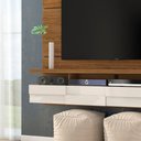 Ver imagem 5 de Painel TV Quelen Naturale-Off White M20 60" 182cm MDP com LED e Portas Basculantes D'Rossi