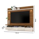 Ver imagem 2 de Painel TV Quelen Naturale-Off White M20 60" 182cm MDP com LED e Portas Basculantes D'Rossi