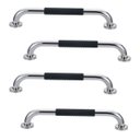 Ver imagem 1 de Barra de Apoio Inox 60cm Kit 4 Unidades Suporte Antiderrapante Idoso Cadeirante Gestante Criança Ban