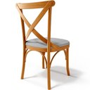 Ver imagem 2 de Kit 04 Cadeiras para Sala de Jantar e Estar Living Estofada Ávila L02 Linho Cinza - Lyam