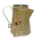 Ver imagem 1 de Vaso Jarro Decor de Metal Rustico Marrom Gratidao 22 Cm
