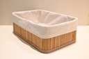 Ver imagem 3 de Cesto Organizador de Bambu Retangular Natural - Jolitex - M