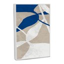Ver imagem 1 de Quadro Decorativo Vibra Abstrato Flowers Blue com Moldura Filete