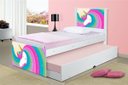 Ver imagem 2 de Cama Arco Íris Unicórnio com Auxiliar