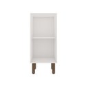 Ver imagem 4 de Balcão 1 Porta Americano 100% MDF sem Tampo Iluminata Cinza/Branco/Fendi