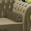 Ver imagem 5 de Recamier Diva Chaise Capitone 160 cm Pes MDF Gane SL 945 Veludo Peer