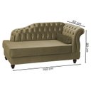 Ver imagem 4 de Recamier Diva Chaise Capitone 160 cm Pes MDF Gane SL 945 Veludo Peer