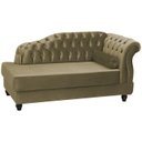 Ver imagem 1 de Recamier Diva Chaise Capitone 160 cm Pes MDF Gane SL 945 Veludo Peer