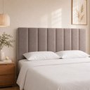 Ver imagem 1 de Cabeceira para Cama Box Queen 160cm Cory Veludo Nobre Avelã - Sallar Home
