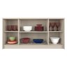 Buffet Lia Off/White com 4 portas e prateleiras internas - 100% MDF - Cimol - 2