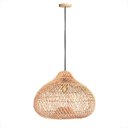 Ver imagem 1 de Pendente Rattan em Fibra Natural Boho Varanda Gota E27 NAT76