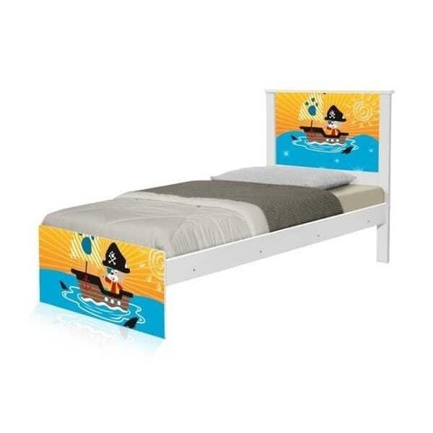 Cama Solteiro Pirata com Colchão