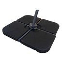 Ver imagem 1 de Base Central para Ombrelone Lateral 100 Cm (larg) San Martin e Cancun Rivatti Polietileno Hdpe Preto