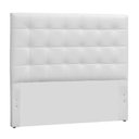 Ver imagem 1 de Cabeceira Box Shop Clean Queen 1,60m Em Couro Sintético Branco