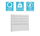 Ver imagem 2 de Cabeceira Box Shop Clean Queen 1,60m Em Couro Sintético Branco