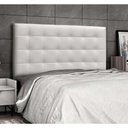 Ver imagem 3 de Cabeceira Box Shop Clean Queen 1,60m Em Couro Sintético Branco