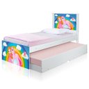Ver imagem 1 de Cama Princesa e Unicórnio com Auxiliar e Colchões