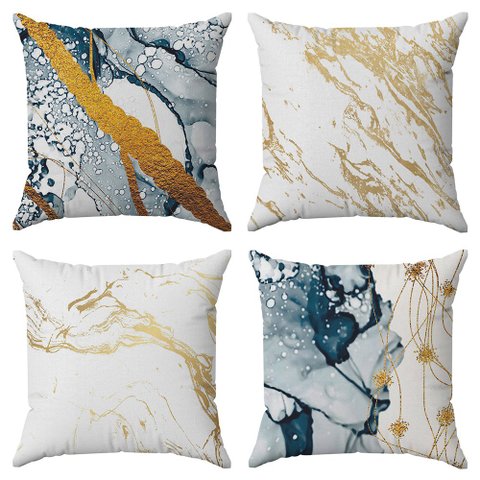 Kit Capas Almofadas Decorativas Mármore 45x45 - ID Decor