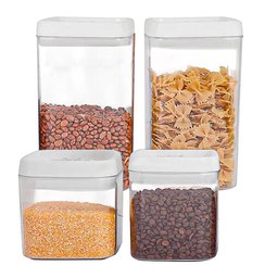 Jogo de Potes Herméticos Acrílico com Tampa 4 Peças - Casambiente - 2