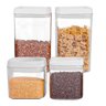 Jogo de Potes Herméticos Acrílico com Tampa 4 Peças - Casambiente - 2