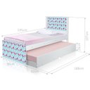 Ver imagem 3 de Cama Bicama Juvenil Flamingo com Colchões