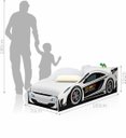 Ver imagem 3 de Cama Carro com Baú Lizzy Infantil Branco com Colchão