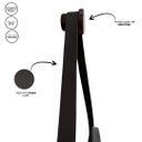 Ver imagem 6 de Espelho Redondo Adnet 80cm Moldura e Alça Couro Café + Suporte